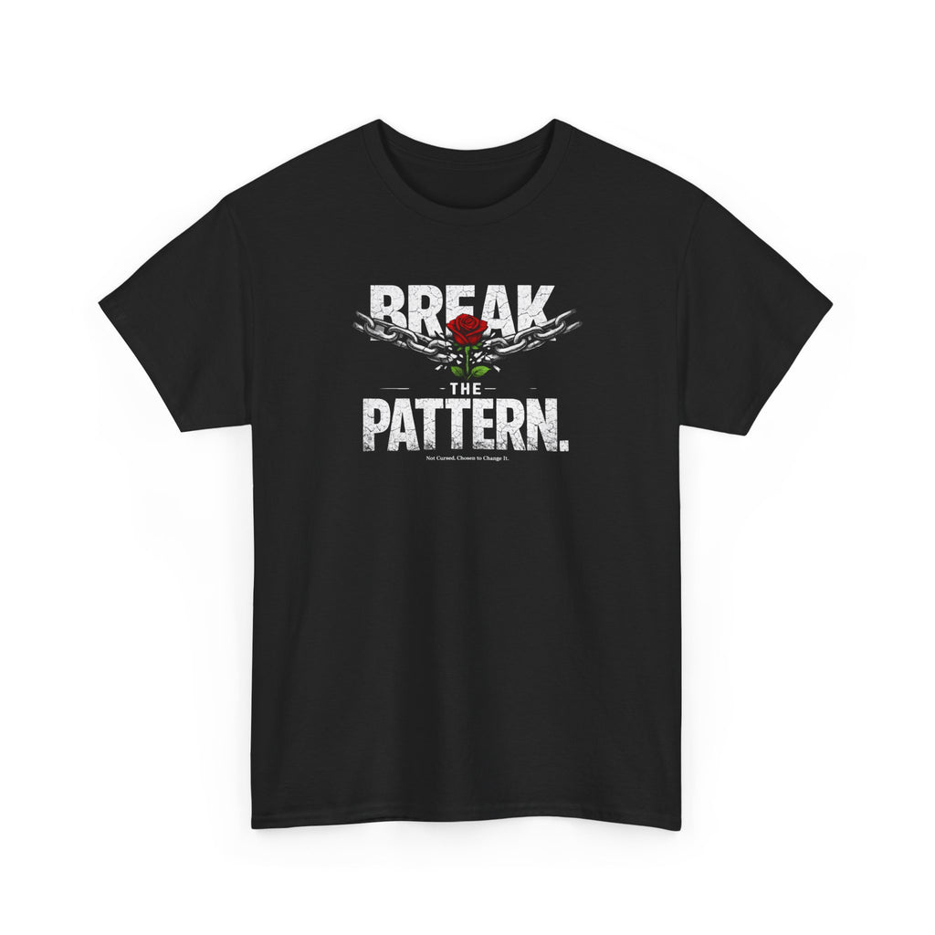 Break the Pattern T-Shirt — Bold Rose Graphic Tee