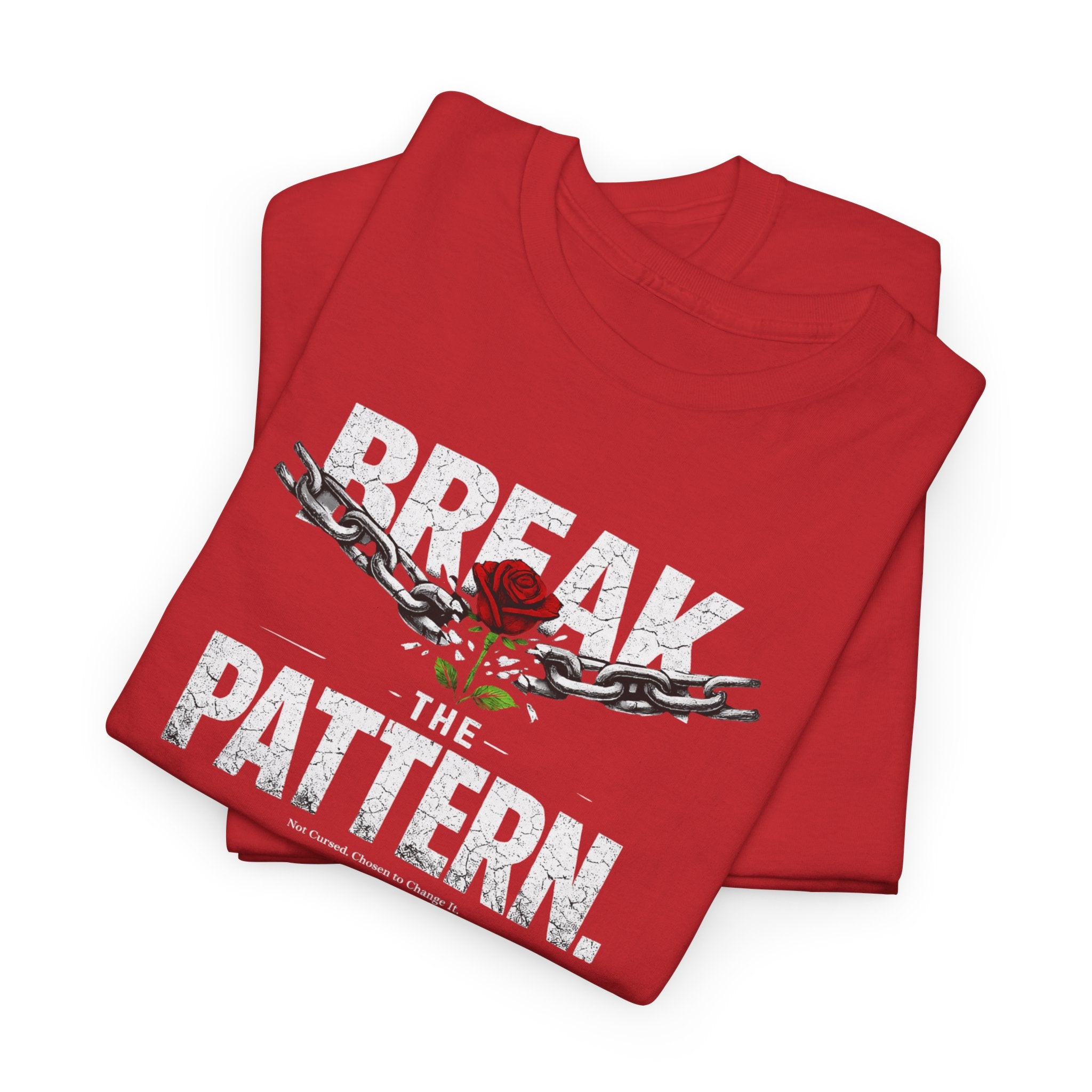 Break the Pattern T-Shirt — Bold Rose Graphic Tee