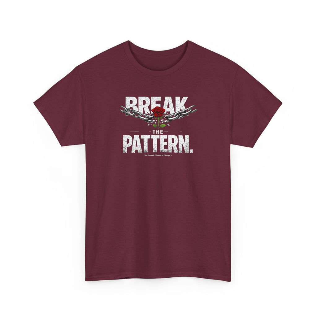 Break the Pattern T-Shirt — Bold Rose Graphic Tee