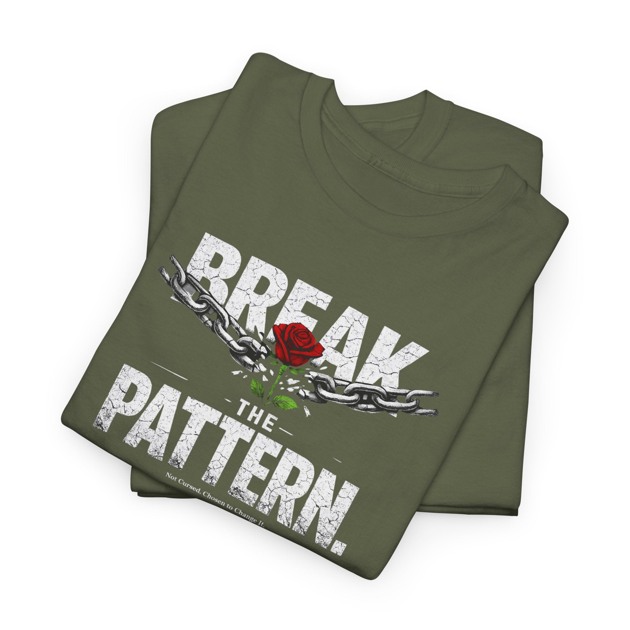 Break the Pattern T-Shirt — Bold Rose Graphic Tee
