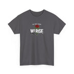 We Rise T‑Shirt — 'We Don't Numb, We Rise' Floral Tee