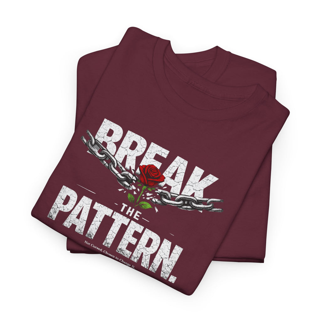 Break the Pattern T-Shirt — Bold Rose Graphic Tee