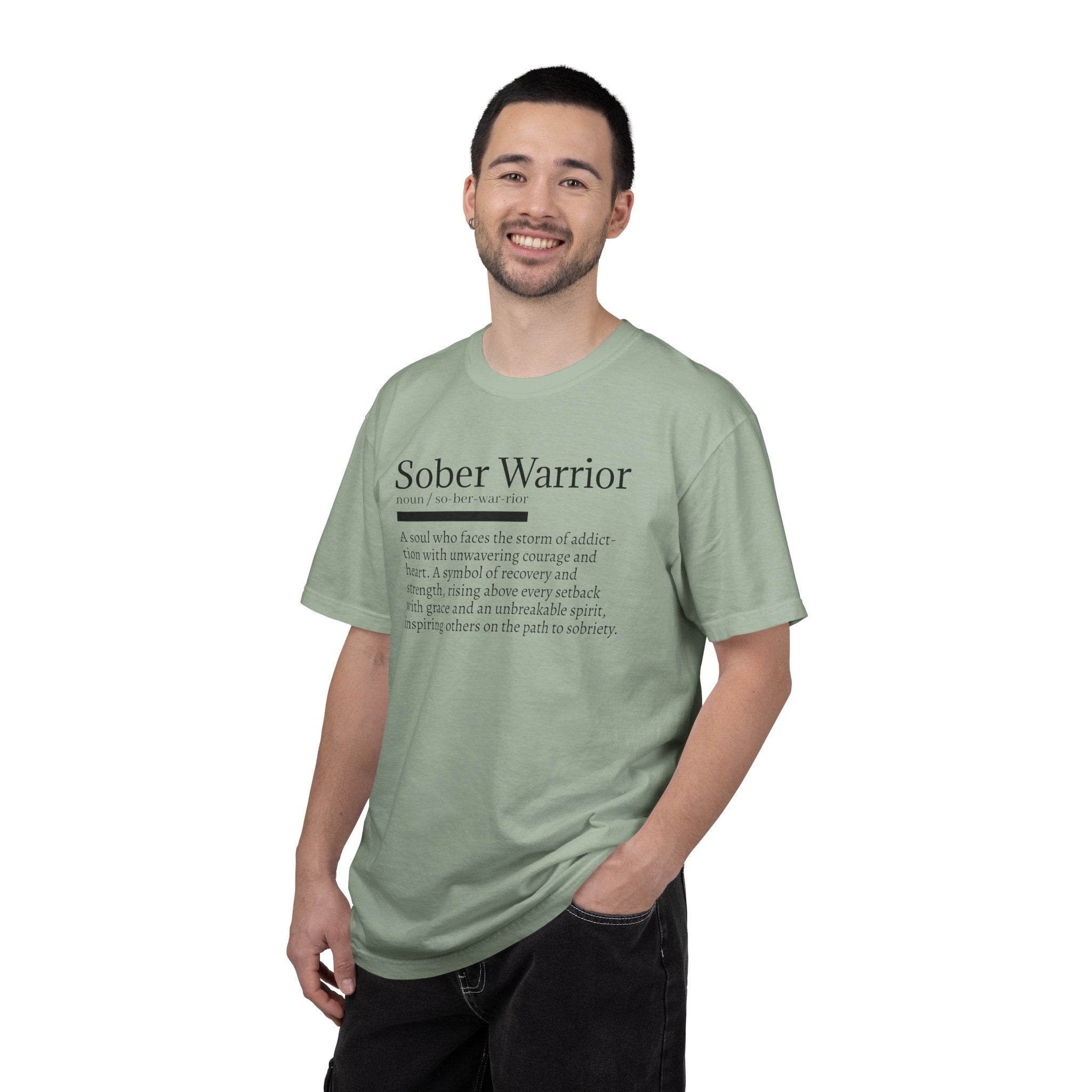 Sober Warrior – Strength in Sobriety Graphic T-Shirt