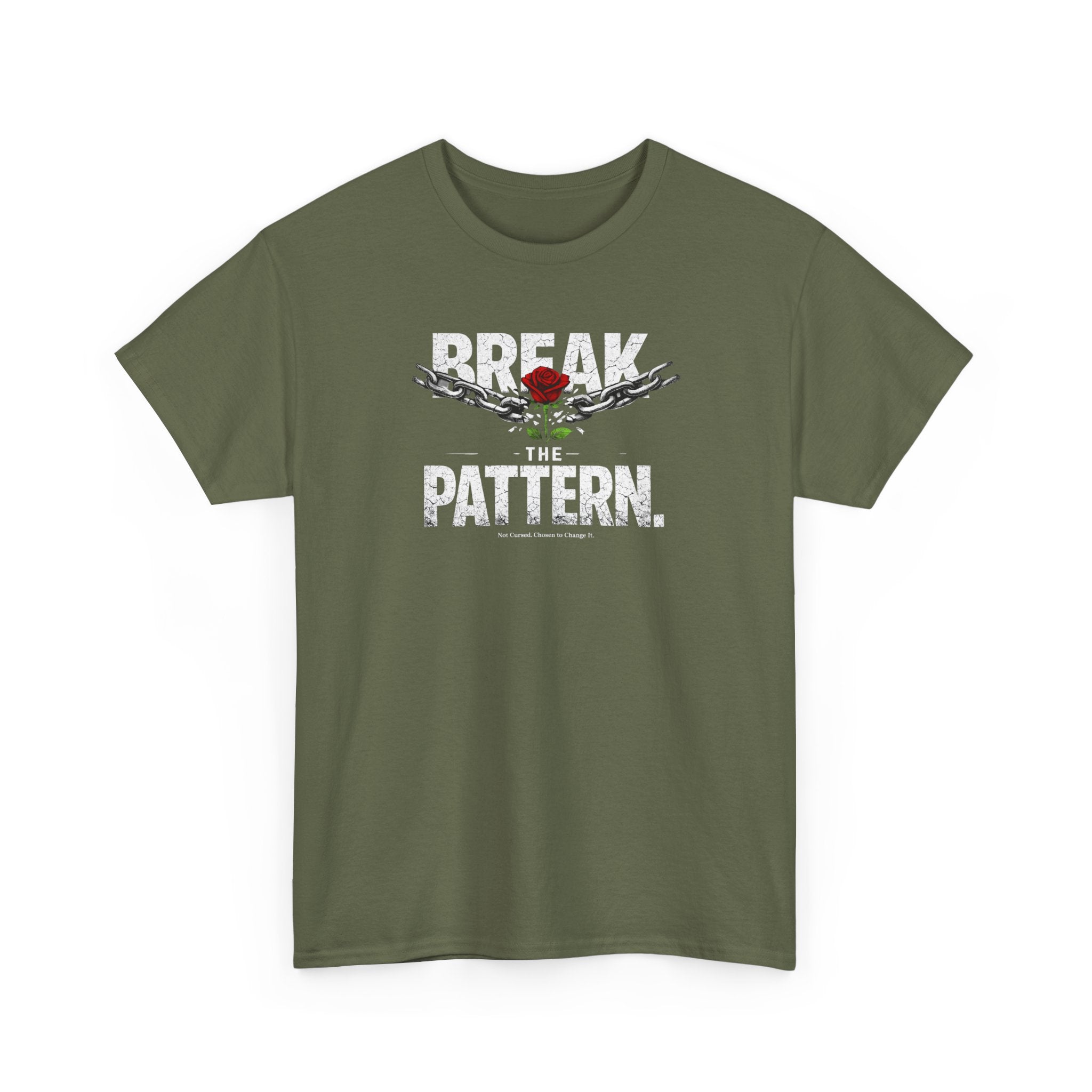 Break the Pattern T-Shirt — Bold Rose Graphic Tee