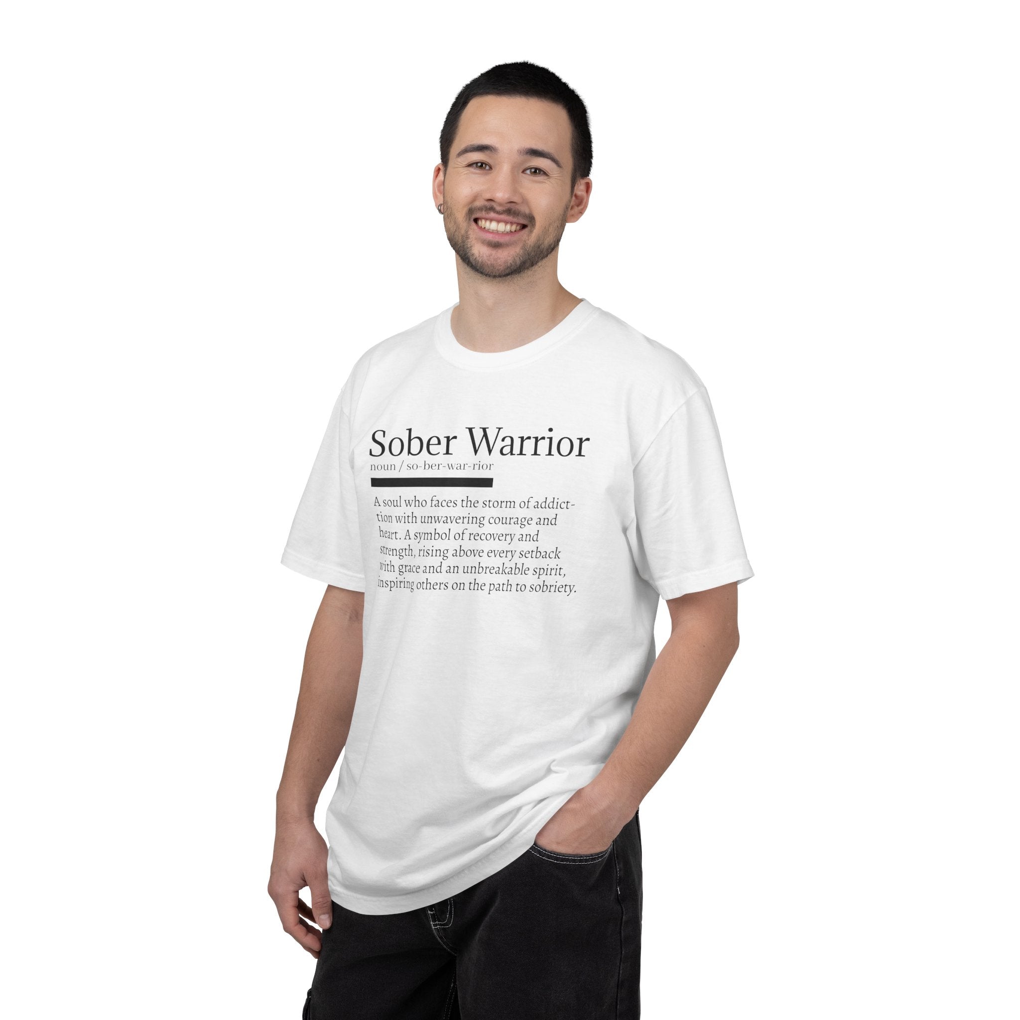 Sober Warrior – Strength in Sobriety Graphic T-Shirt