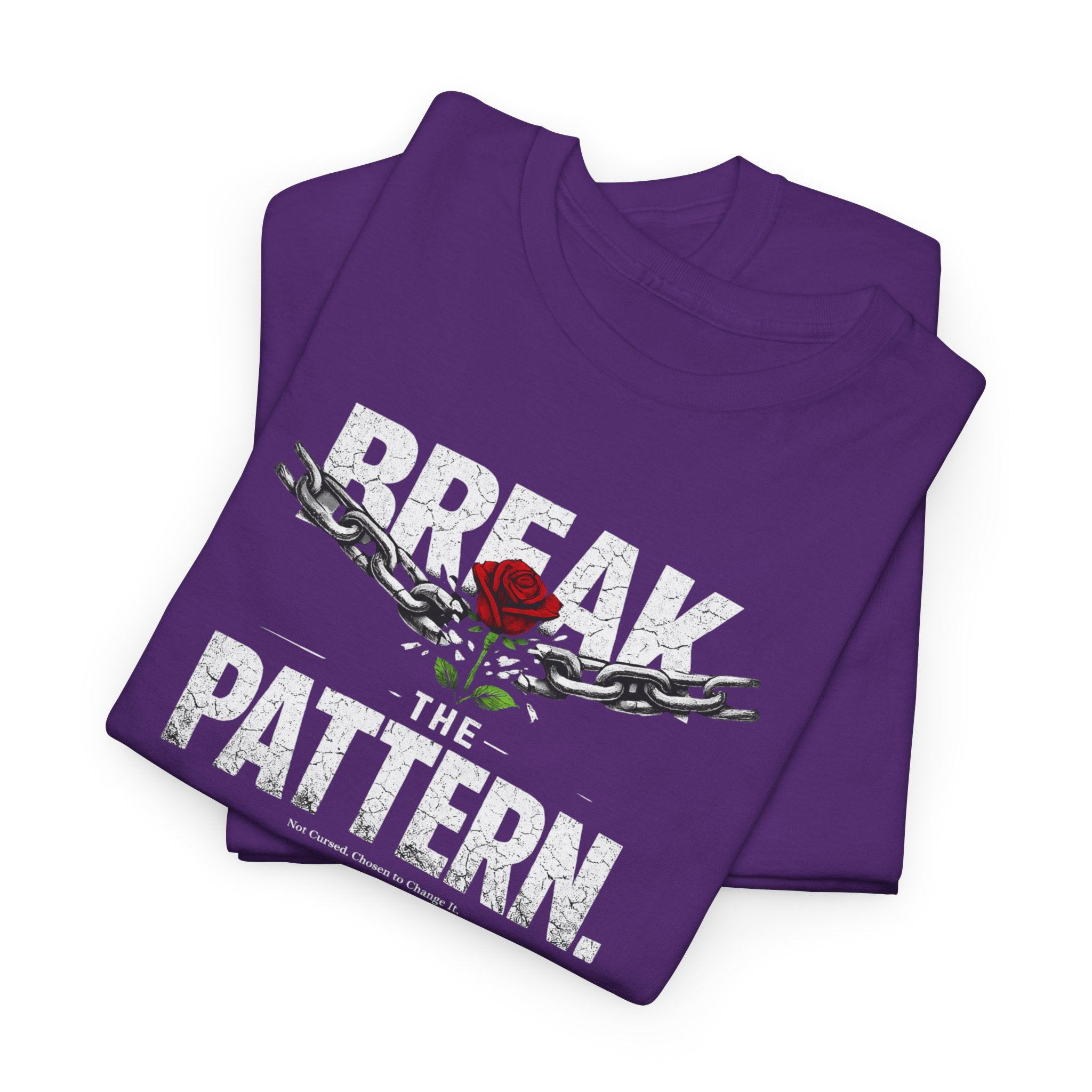 Break the Pattern T-Shirt — Bold Rose Graphic Tee