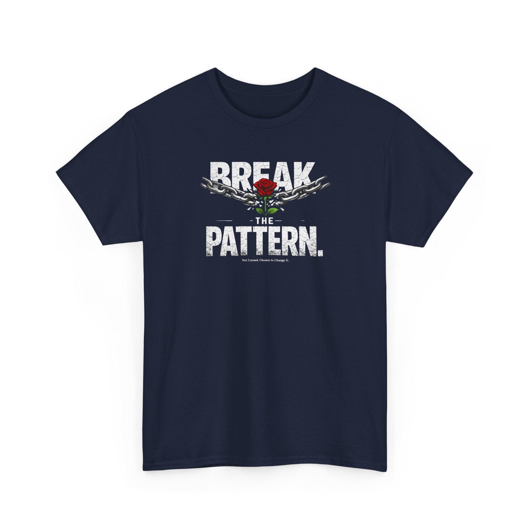 Break the Pattern T-Shirt — Bold Rose Graphic Tee