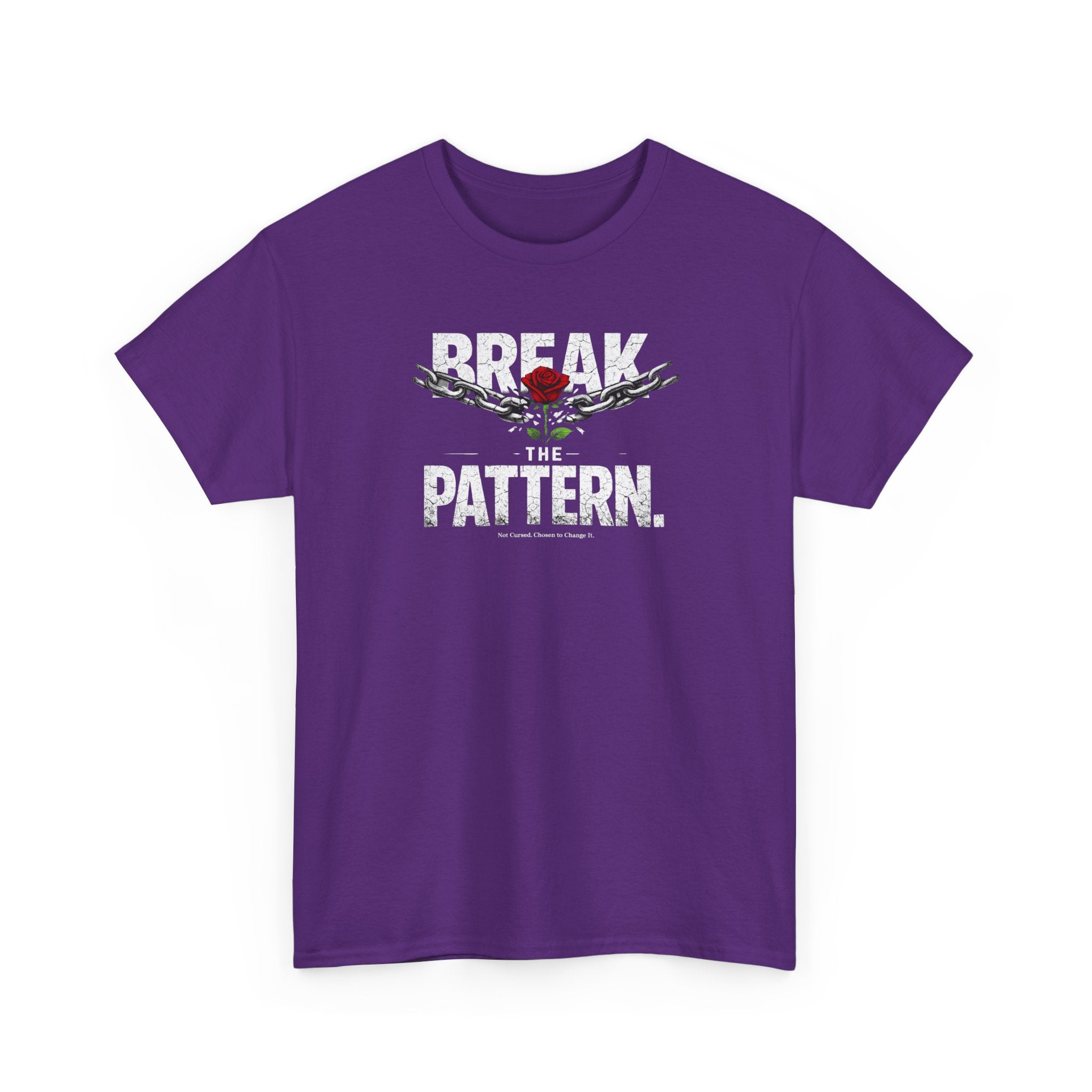 Break the Pattern T-Shirt — Bold Rose Graphic Tee