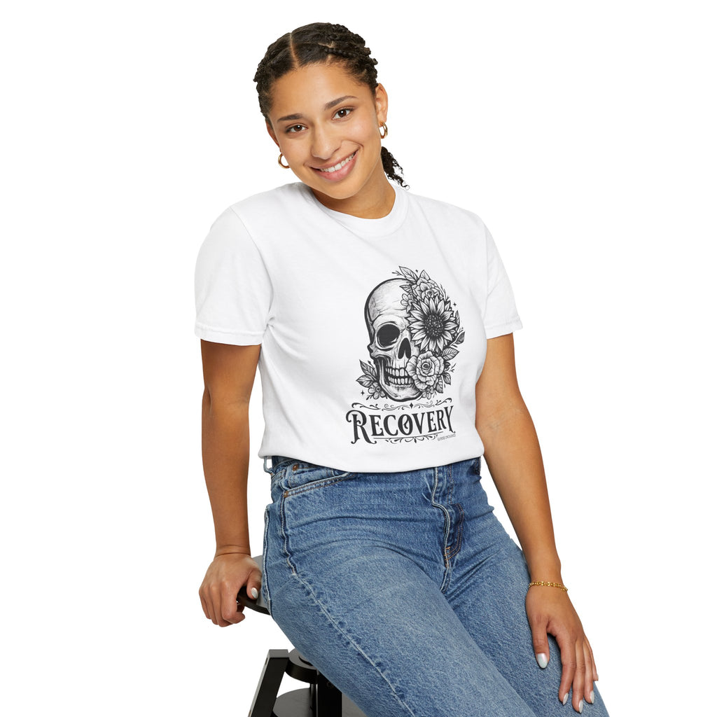 Recovery Skull & Flowers T-Shirt