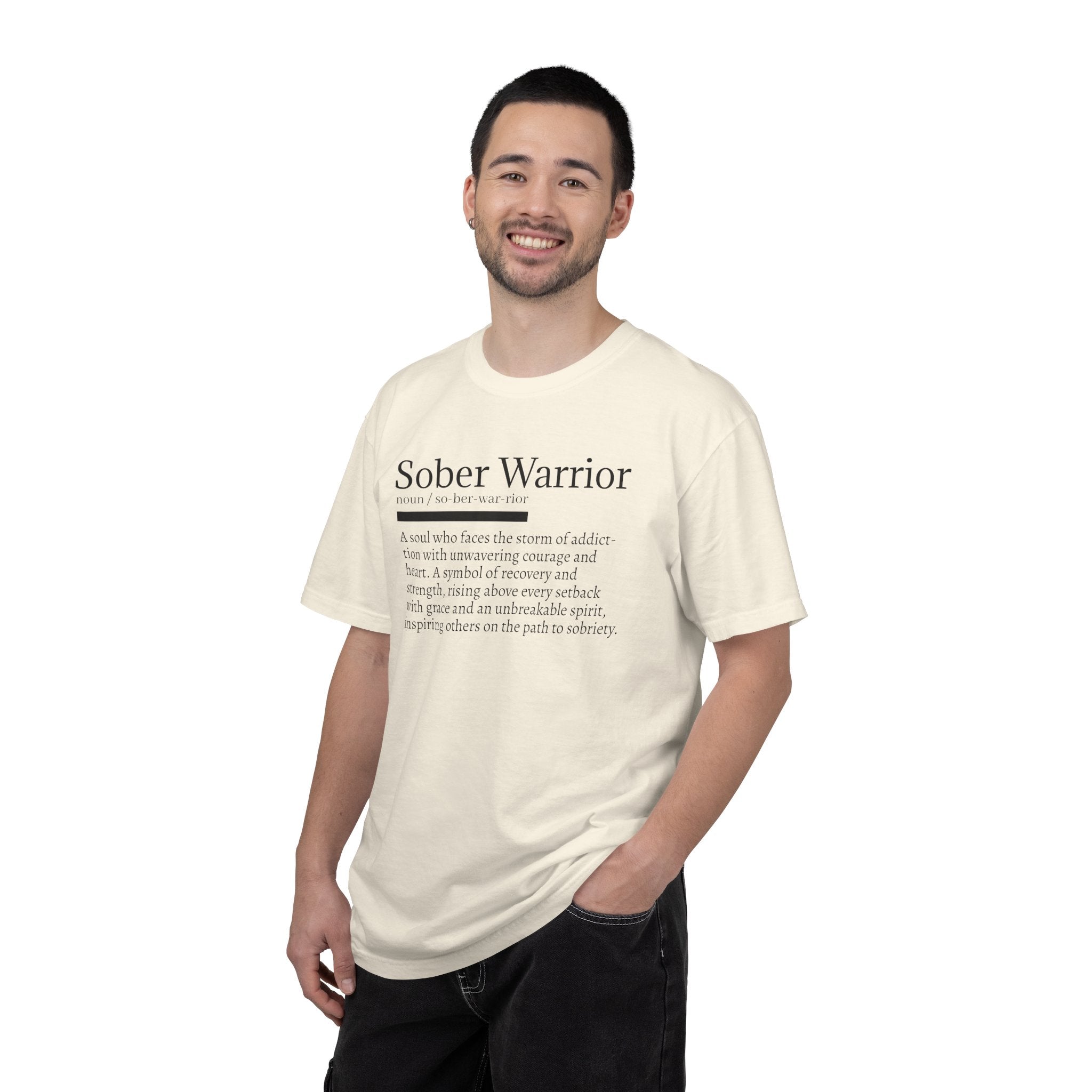 Sober Warrior – Strength in Sobriety Graphic T-Shirt