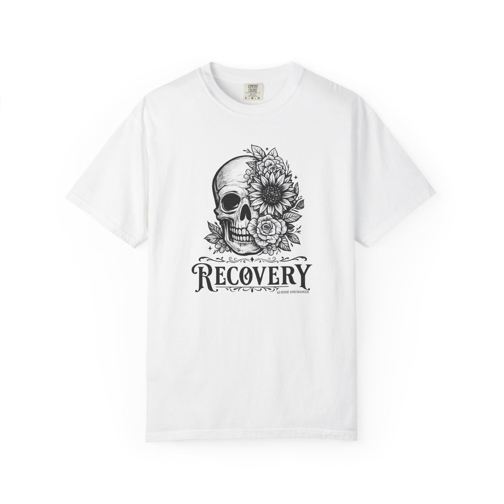 Recovery Skull & Flowers T-Shirt