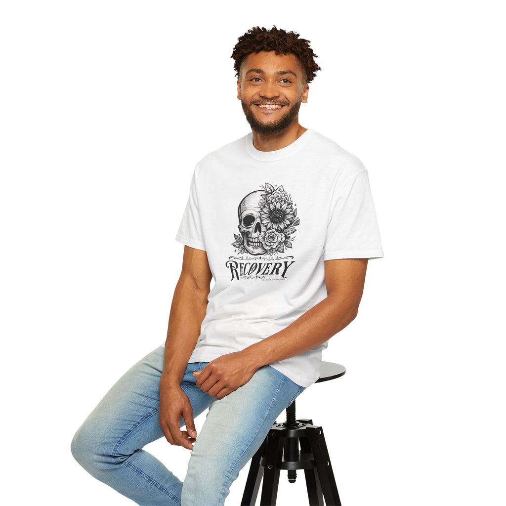 Recovery Skull & Flowers T-Shirt