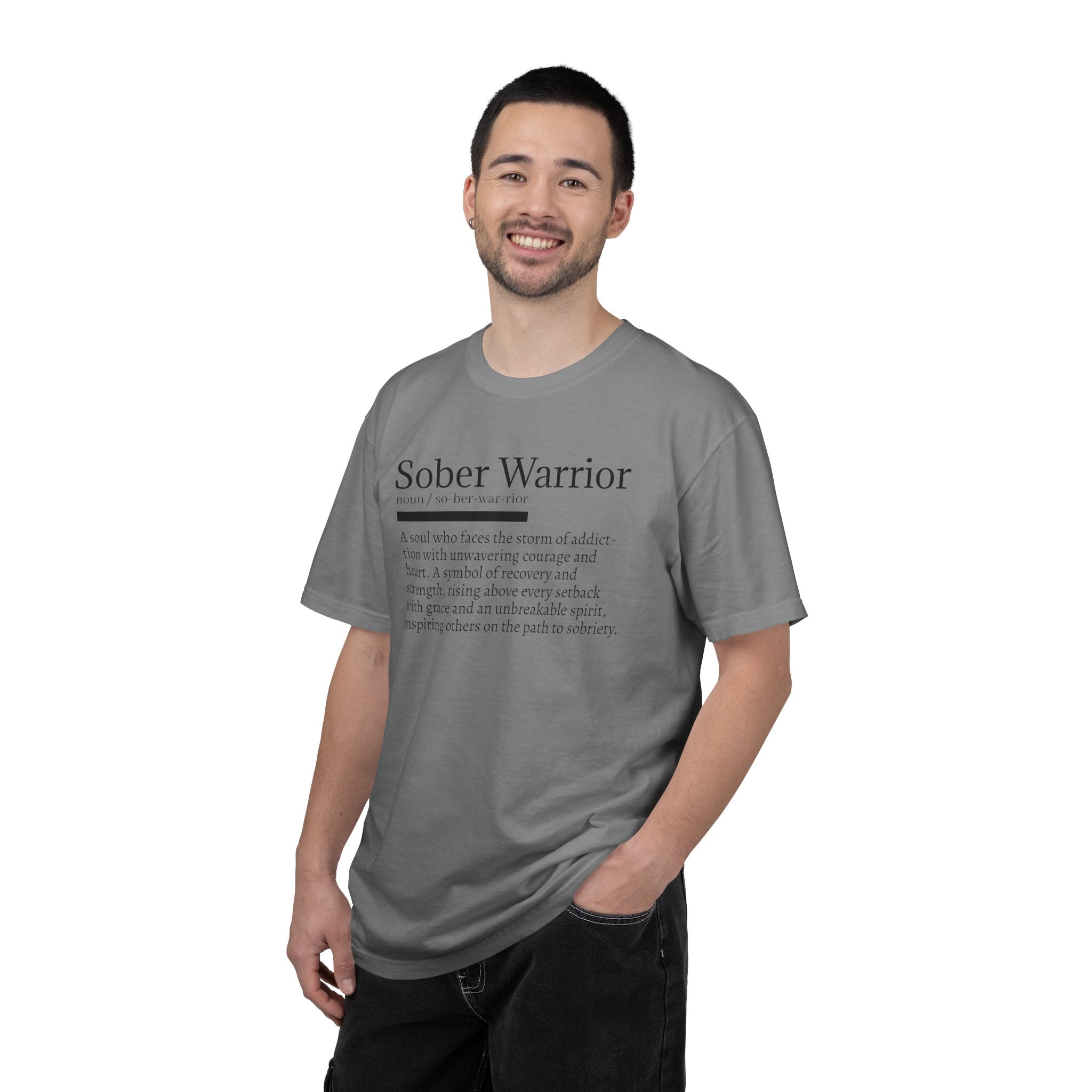 Sober Warrior – Strength in Sobriety Graphic T-Shirt