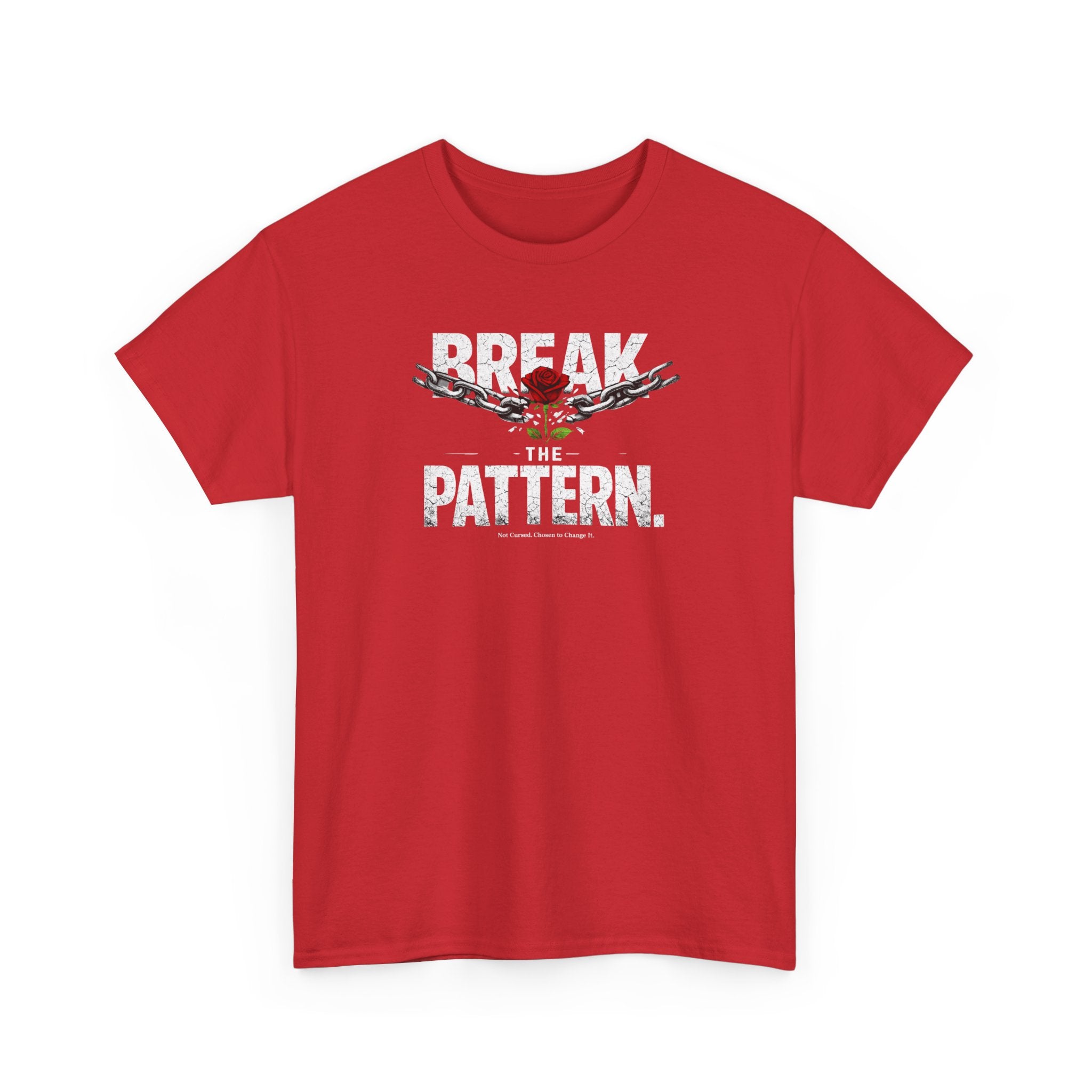 Break the Pattern T-Shirt — Bold Rose Graphic Tee