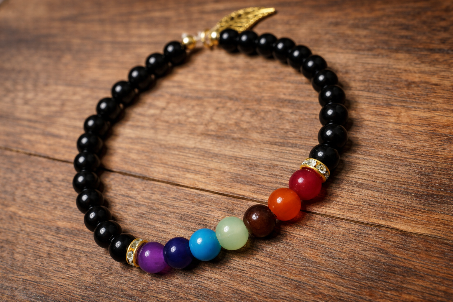 Seven Flow Guardian Bracelet – Grounded Protection & Chakra Balance
