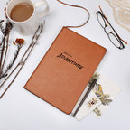 Life Is an Adventure – Graphic Leather Journal for Dreamers & Storytellers