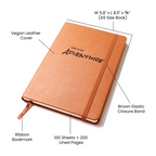 Life Is an Adventure – Graphic Leather Journal for Dreamers & Storytellers