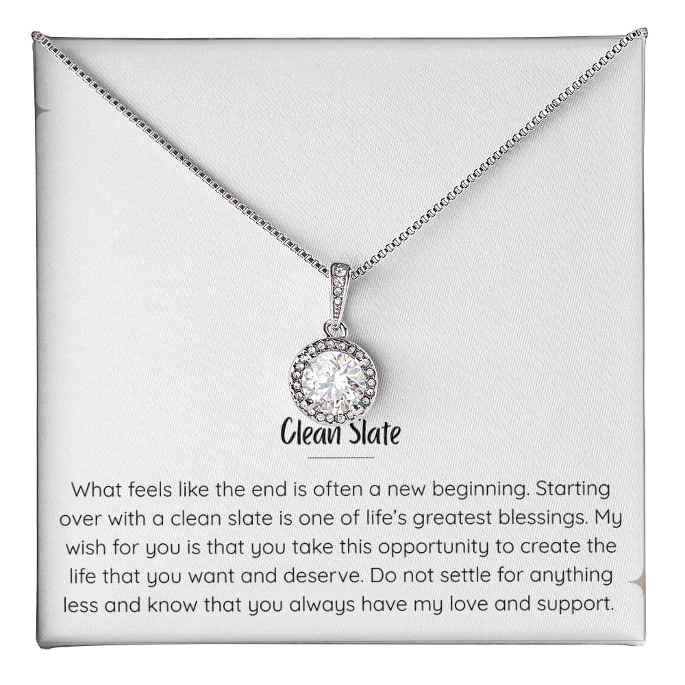 New Beginnings Gift for Her, Divorced Gift, New Job, Break up Gift Necklace, Moving Gift, Clean Slate, Sobriety Gift